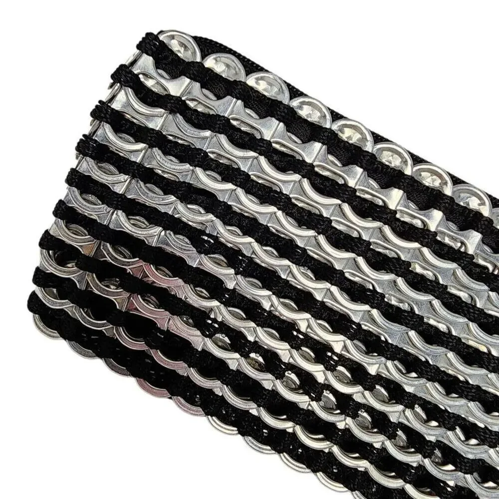 Escama Brasil Womens Handbag, Upcycled Soda Tab Zippered Mini Clutch Purse
